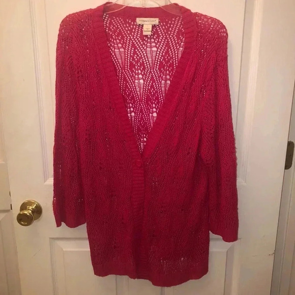 Christopher & Banks Sweaters - Pink Christopher banks cardigan- sz lg